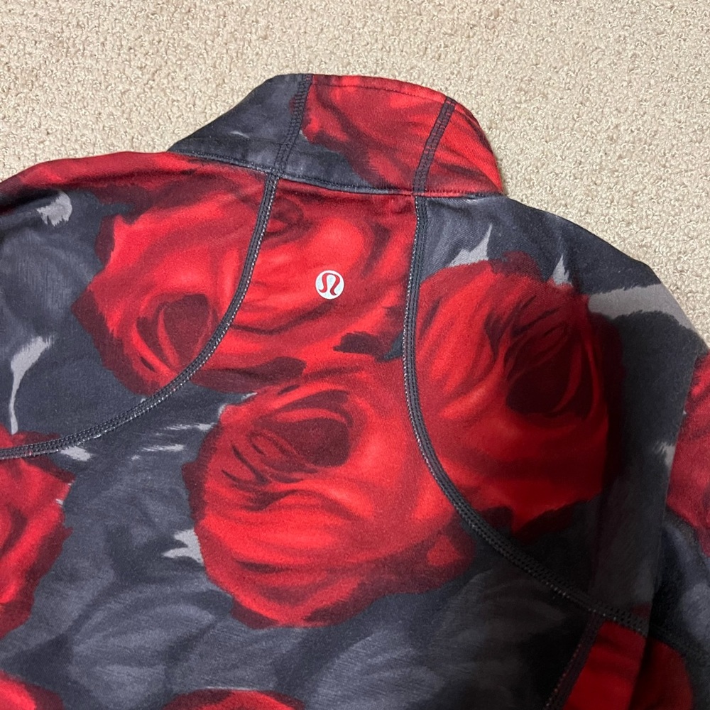 Lululemon Rose Patterned Zip Up - image 3